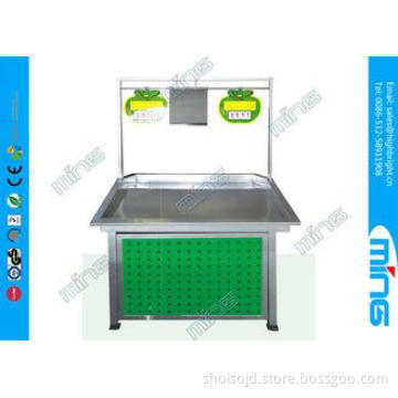 Cold Roll Steel Retail Supermarket Display Shelves For Vege